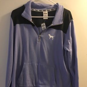 NWT VS Pink quarter zip sweatshirt